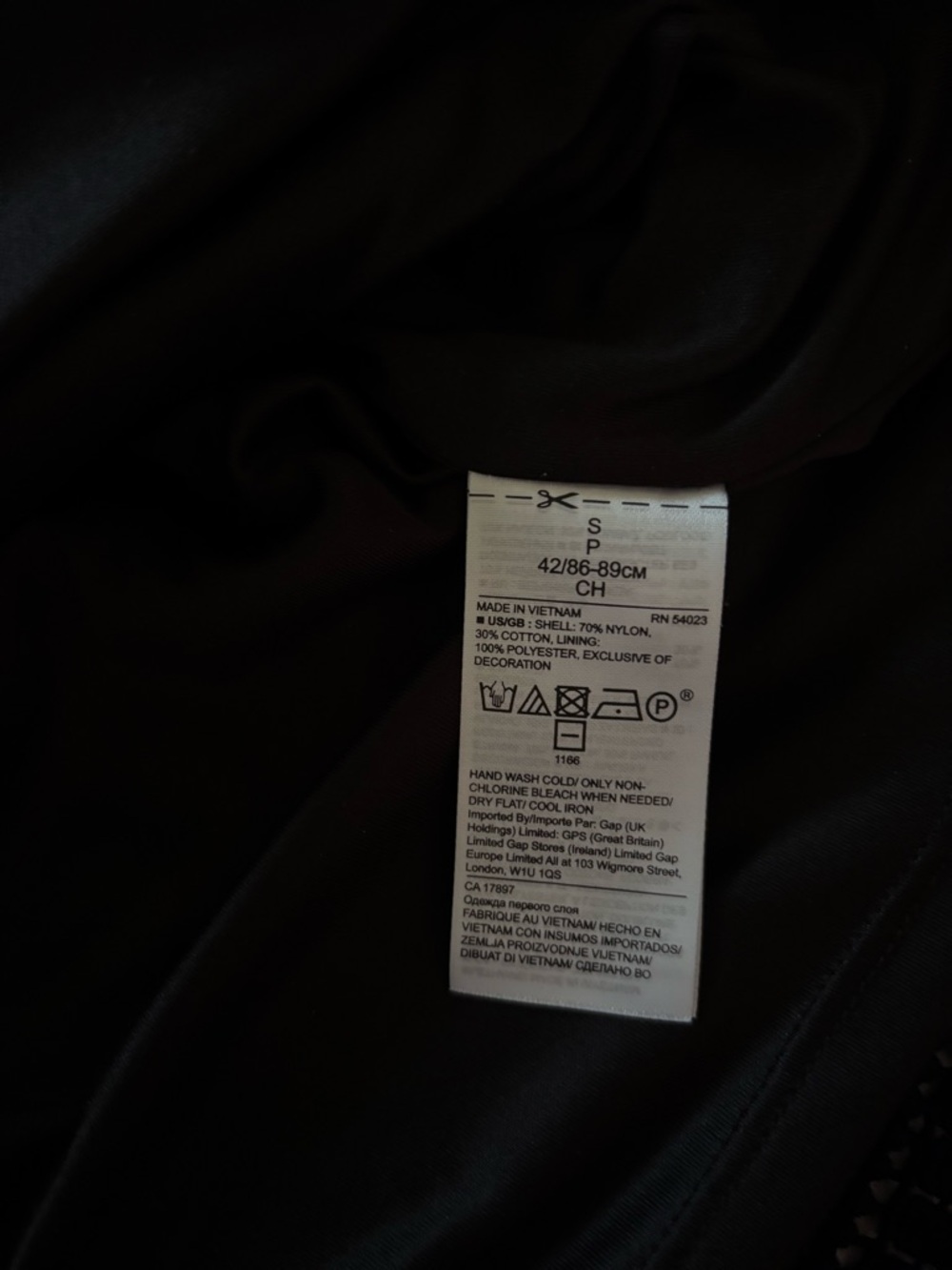 Banana Republic Top Black Crochet Knit - Picture 7 of 7